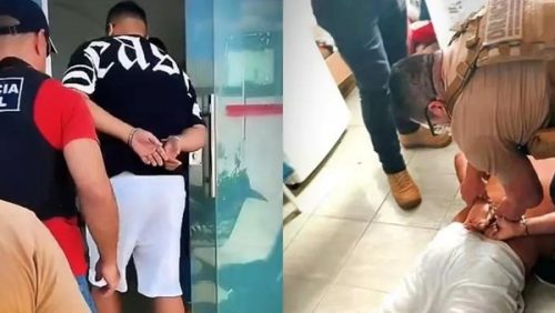 Momento da Prisão de Escobar.  Fonte Policia Civil da Paraíba
